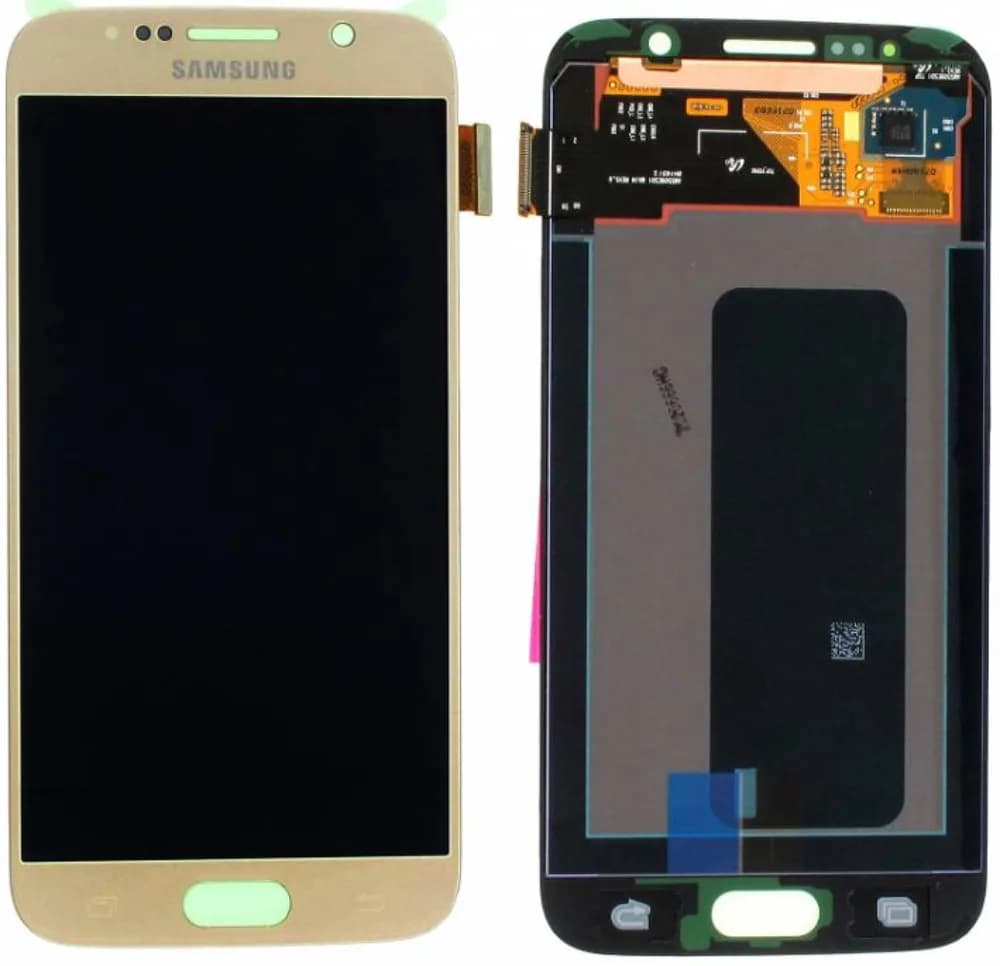 Display incl. adhesive Samsung Galaxy S6 - Original - Gold