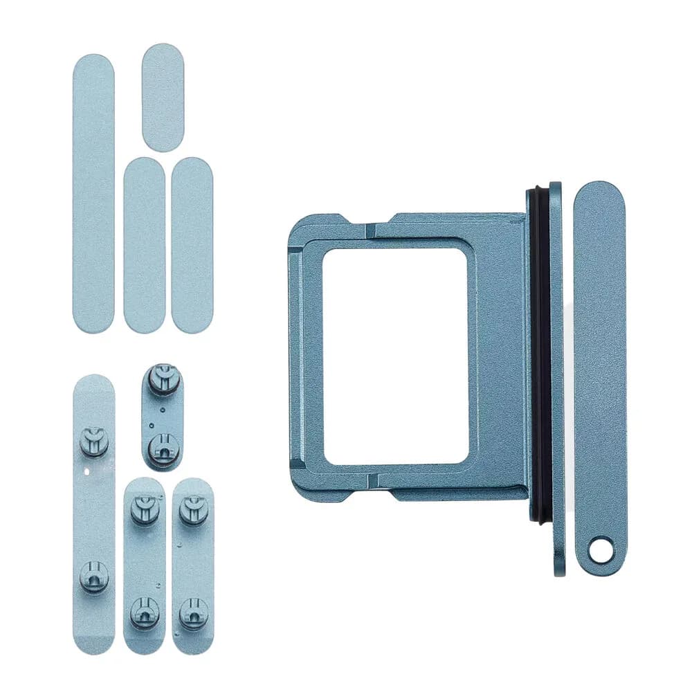 Keyset incl. SIM card tray iPhone 16 Plus - Pulled - Green