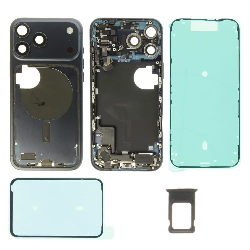 Middle frame incl. small parts iPhone 17 Pro Max - Pulled B - Dark Blue