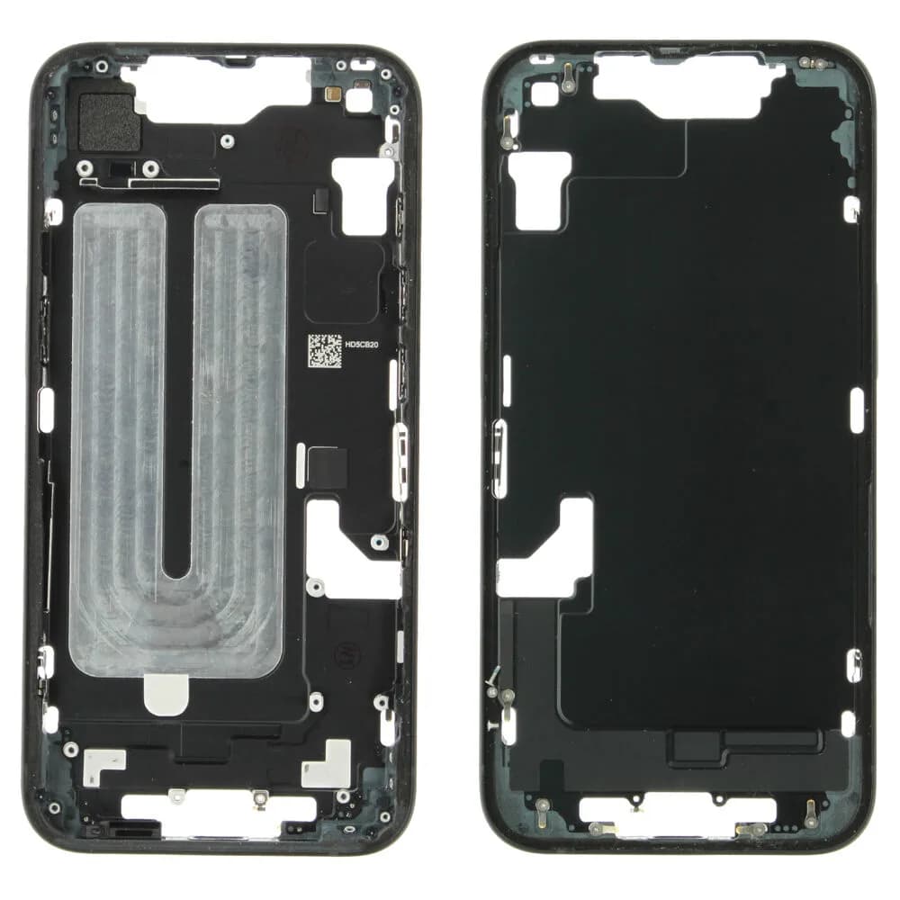 Middle frame excl. small parts iPhone 16e - Pulled A - Black