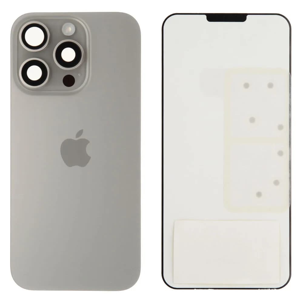 Back glass Apple iPhone 16 Pro - Original - Natural Titanium