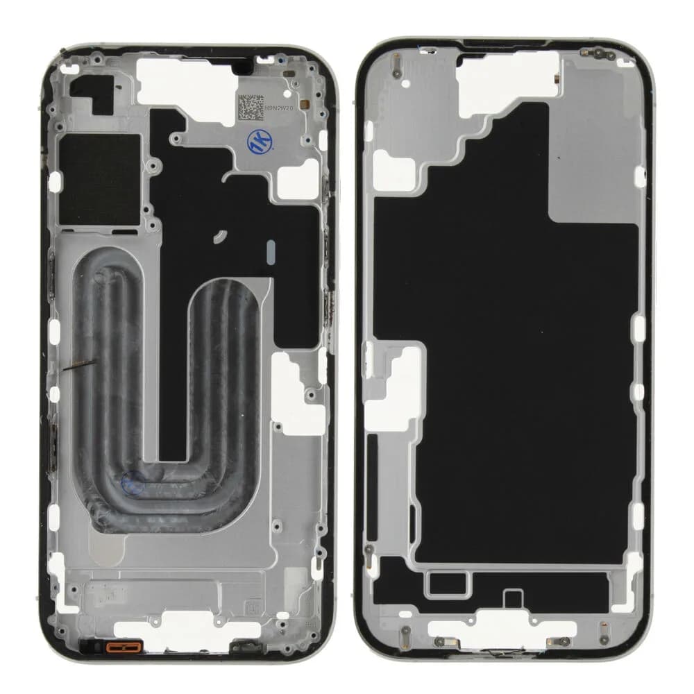 Middle frame excl. small parts iPhone 16 - Pulled A - White