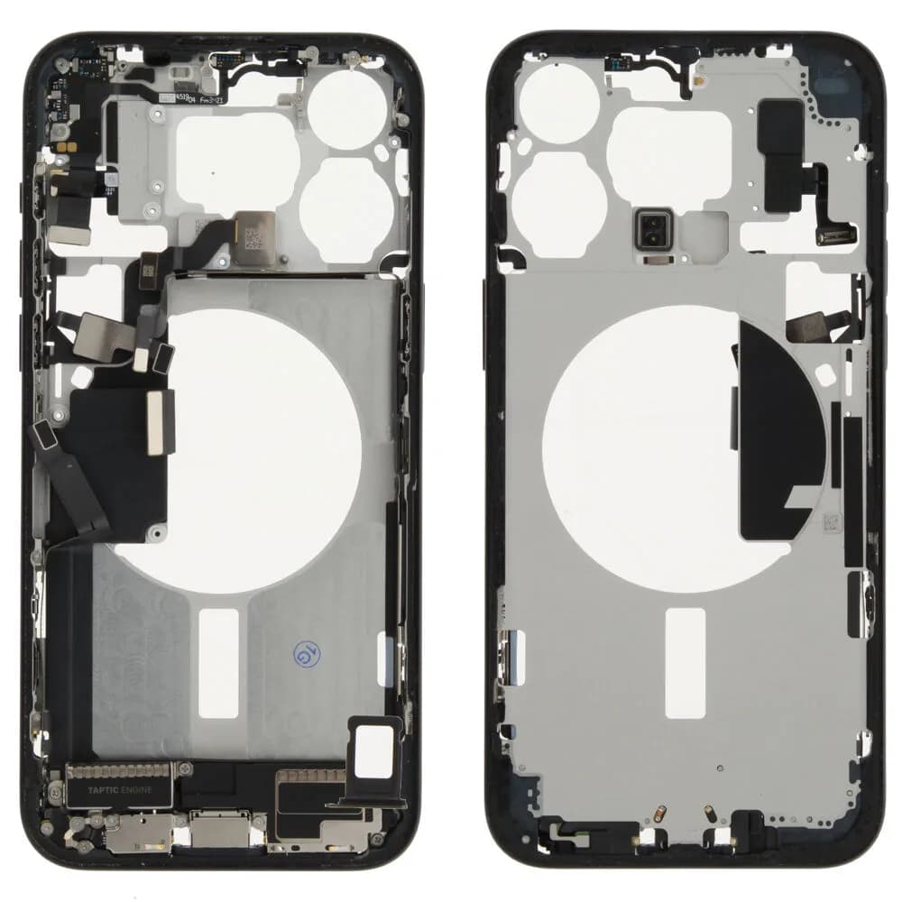 Middle frame incl. small parts iPhone 15 Pro Max - Pulled C - Blue