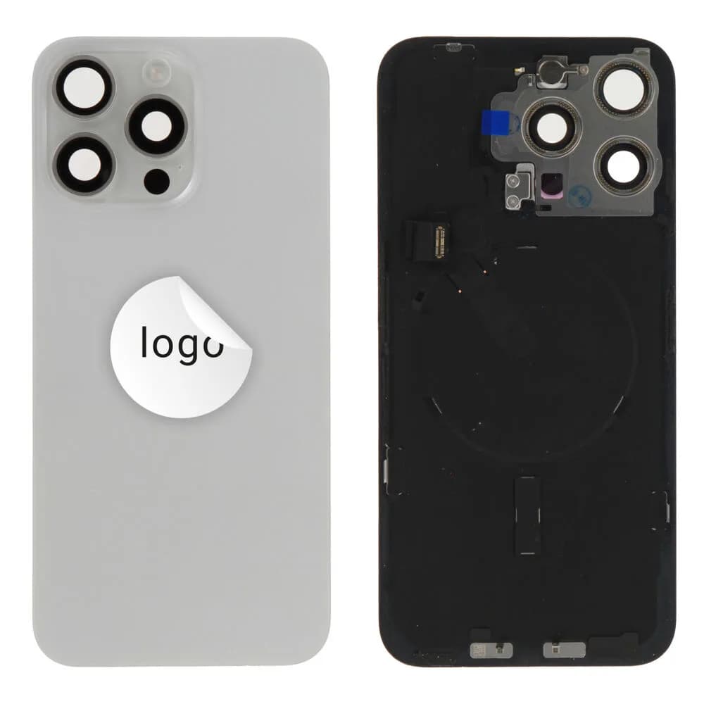 Back glass iPhone 15 Pro Max - Pulled B - White