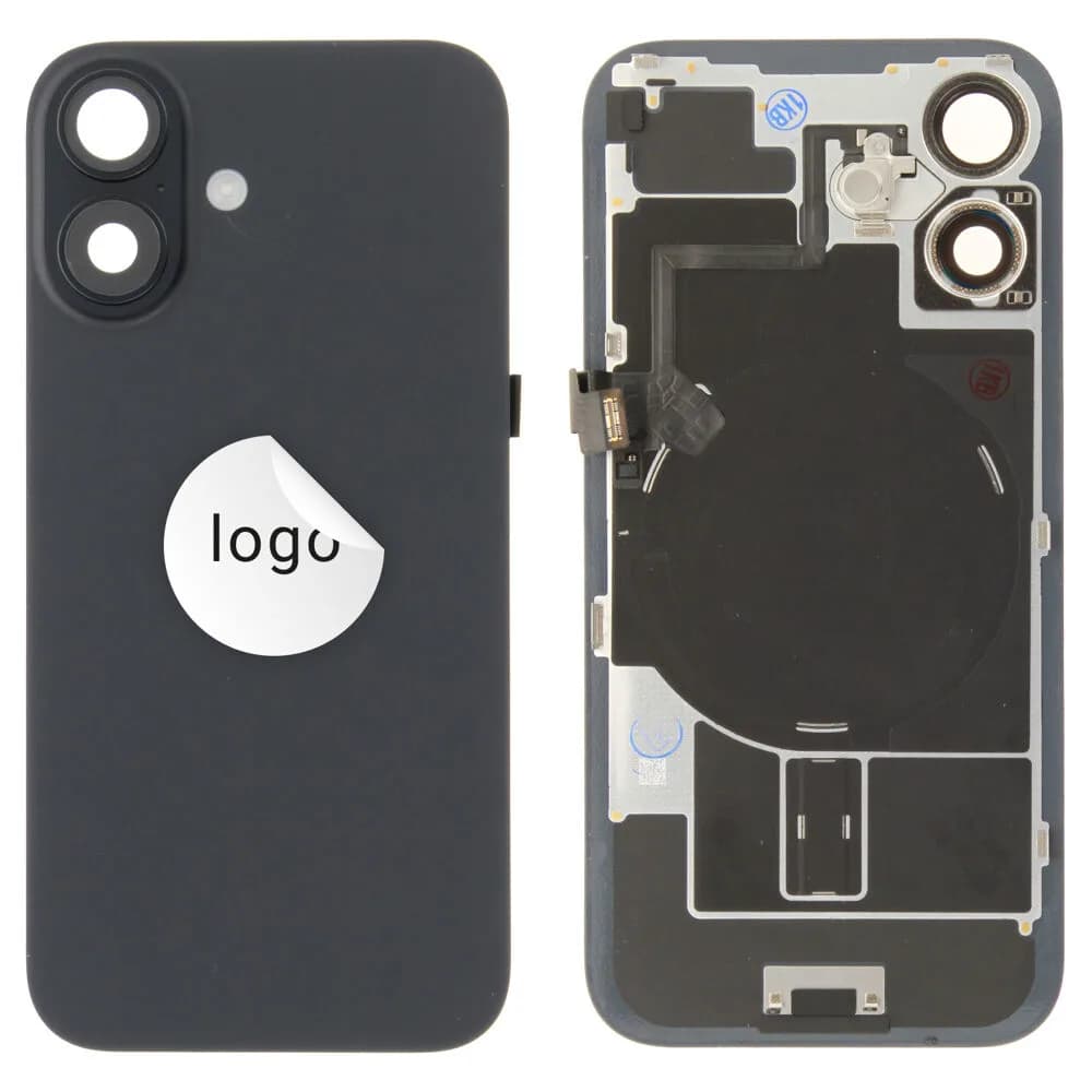 Back glass iPhone 16 - Pulled A - Black