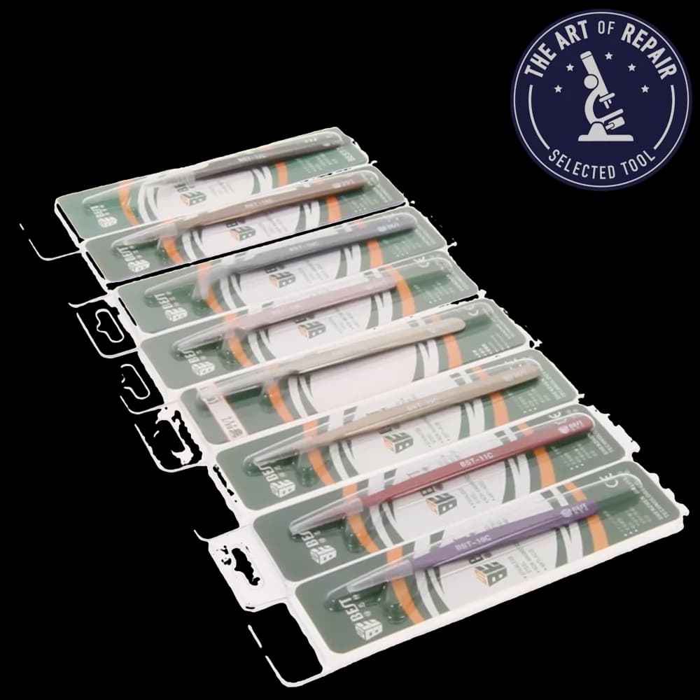 BST- 10C to 17C Basic Repair Tweezers (set of 8)