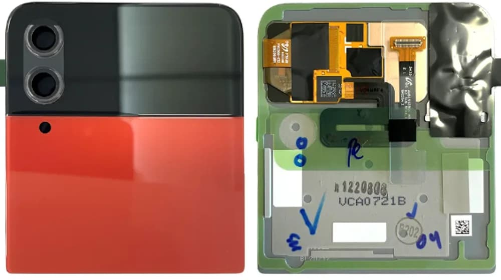 Outer display Samsung Galaxy Z Flip4 - Original - Red