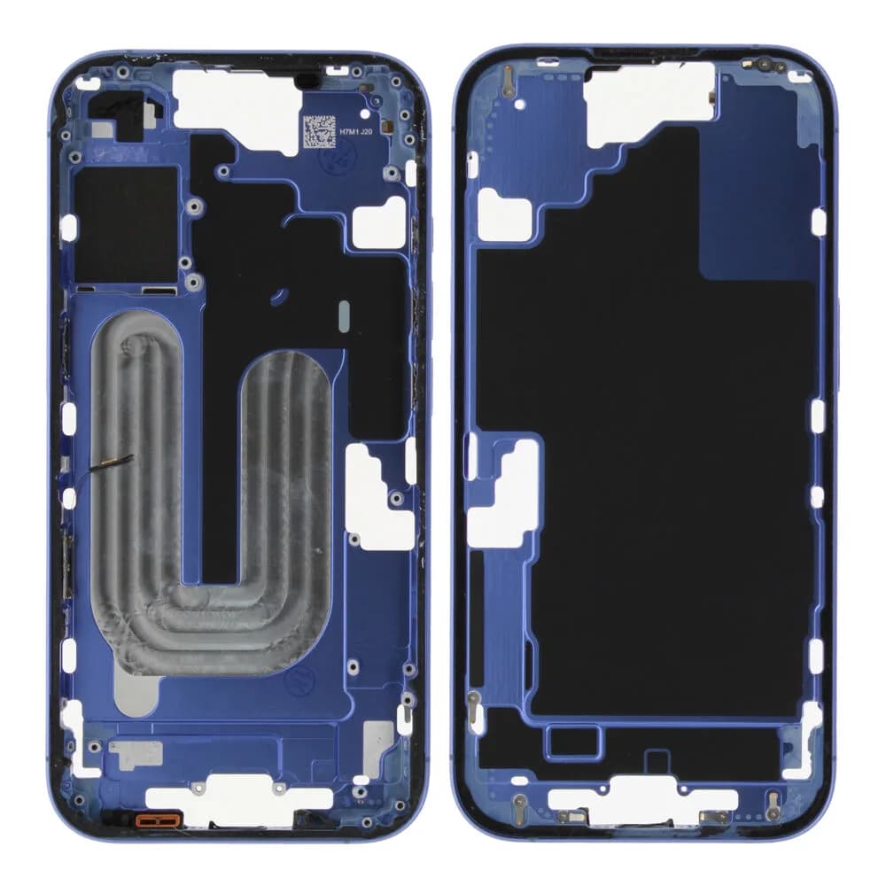 Middle frame excl. small parts iPhone 16 - Pulled A - Blue