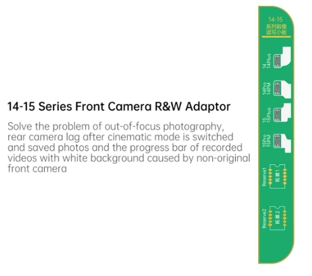 14-15 series Front Camera R&W adaptor (support only JC V1SE programmer)