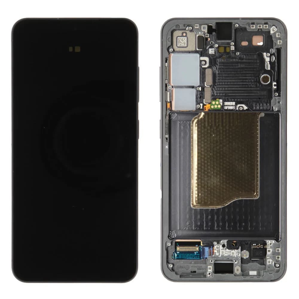 Display incl. pre-assembled frame Samsung Galaxy S25 - Original - Blue Black