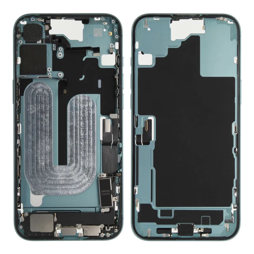 Middle frame iPhone 16 Plus incl. small parts - Pulled A - Green