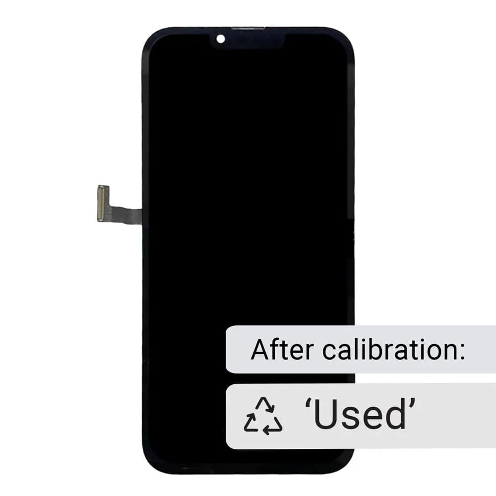 Display soft OLED with original front flex cable, calibrated, used iPhone 13 - Pulled