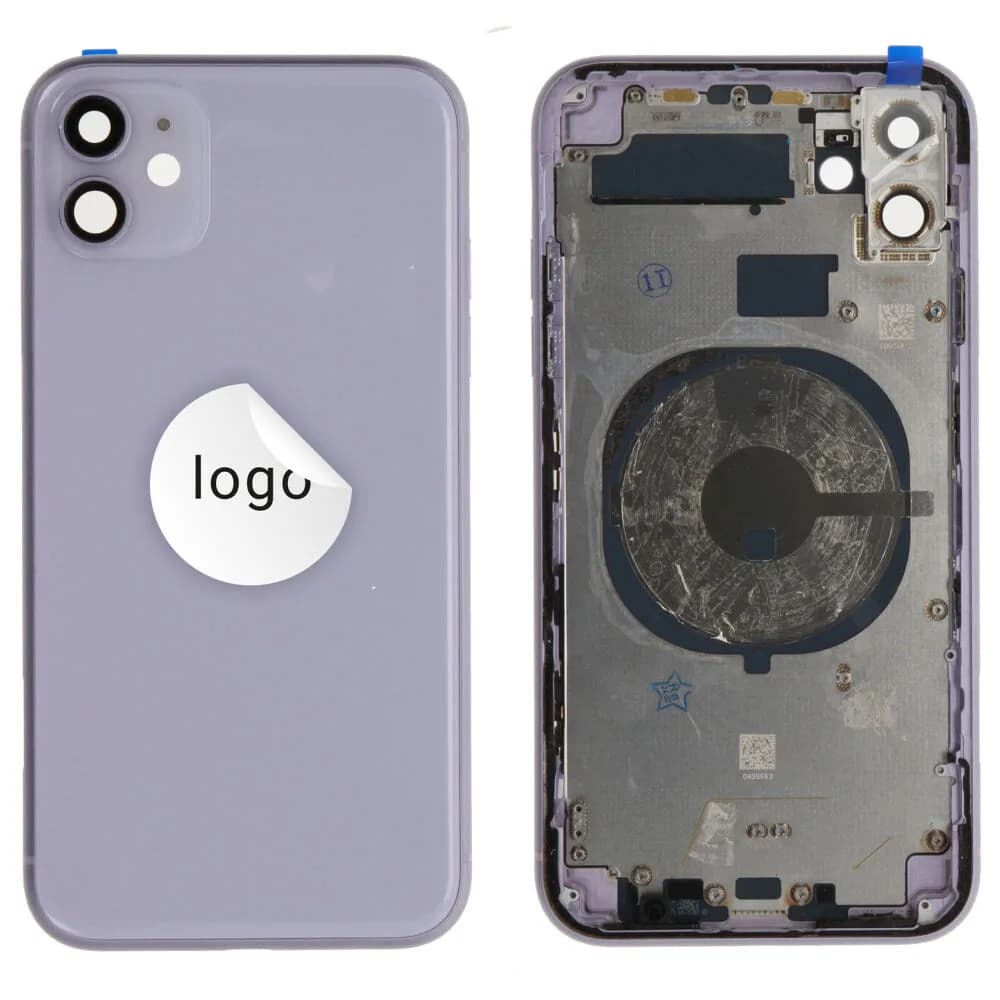 Rear cover excl. small parts iPhone 11 - Pulled A - Purple