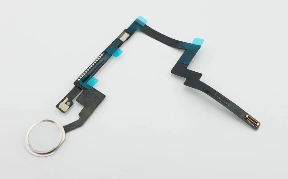 Flex cable incl. home button iPad mini 3 - Pulled - Silver