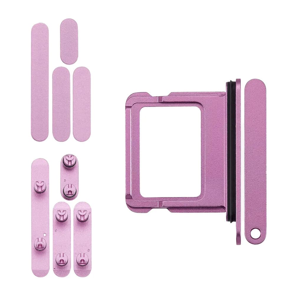 Keyset incl. SIM card tray iPhone 16 Plus - Pulled - Pink