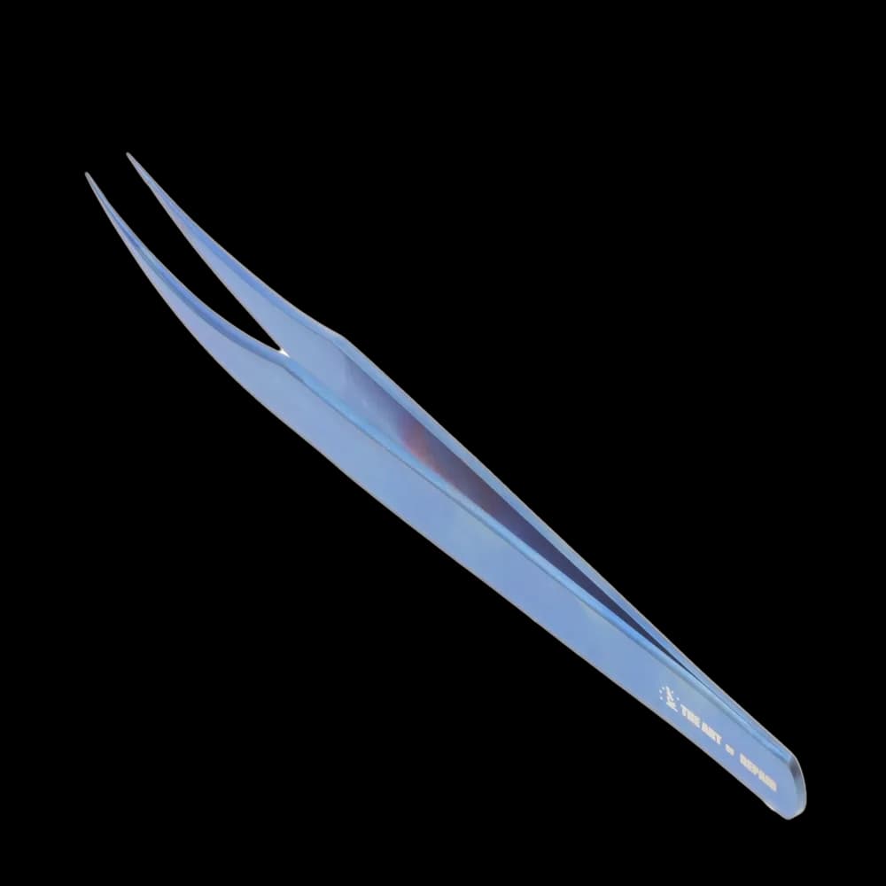 Blue Cresant Shaped Mirosoldering Tweezers