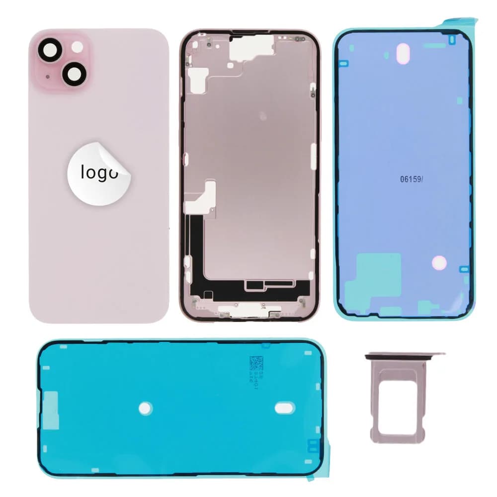 Rear cover excl. small parts iPhone 15 Plus - Pulled (grade A) - Pink