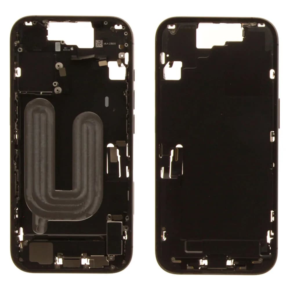 Middle frame incl. small parts iPhone 17 - Pulled A - Black