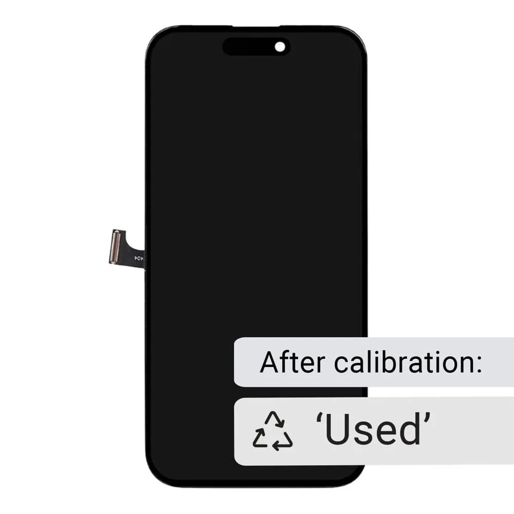Display soft OLED with original front flex cable iPhone 15 Pro Max - Pulled - Calibrated, used