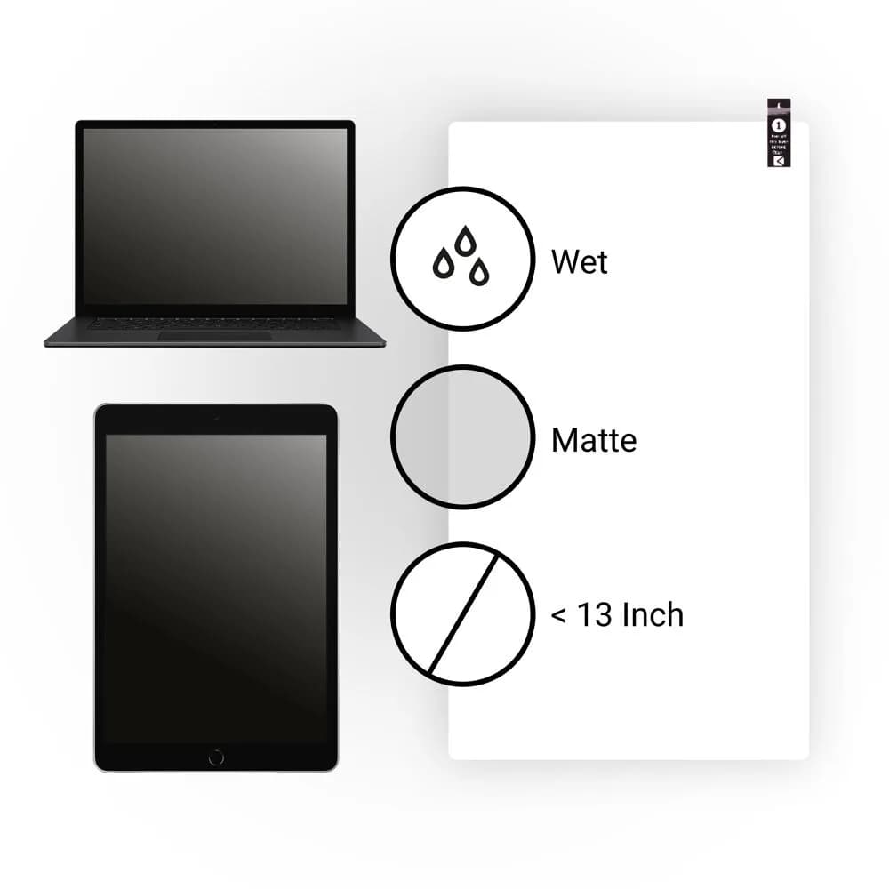 Films (Wet) - EliteSkin Matte, Wet, <13" (10 pack)