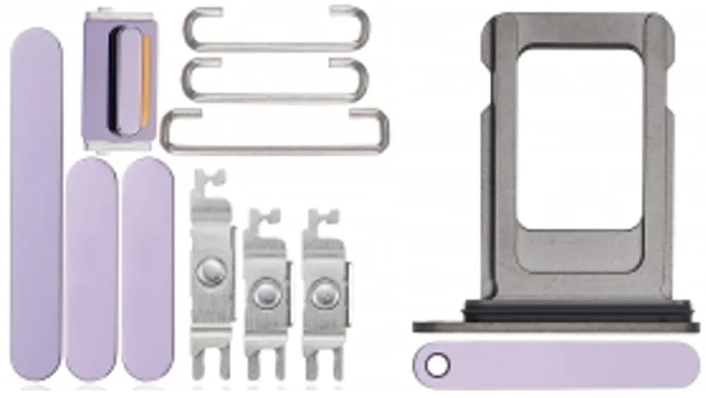 Keyset incl. SIM card tray iPhone 14 Pro - Pulled - Purple