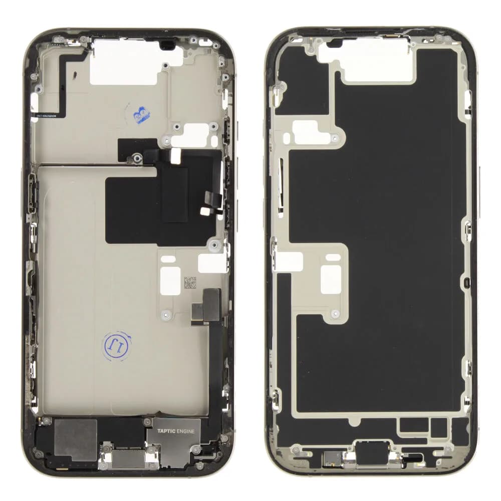 Middle frame incl. small parts iPhone 16 Pro - Pulled C - Grey