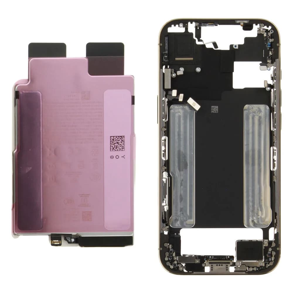 Middle frame incl. battery Apple iPhone Air - Original - Gold