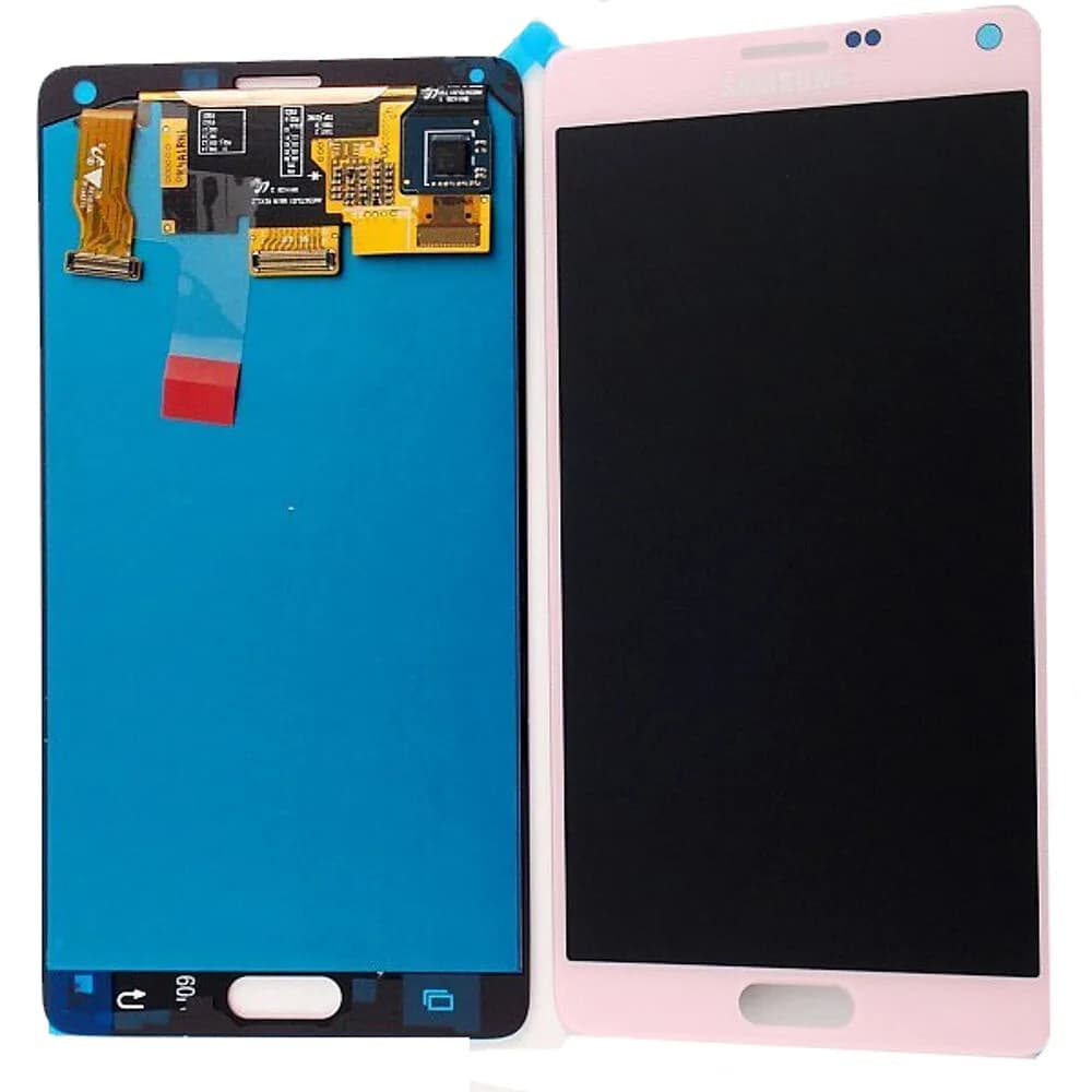 Display incl. adhesive Samsung Galaxy Note 4 - Original - Pink