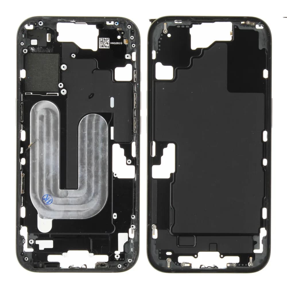 Middle frame excl. small parts iPhone 16 - Pulled A - Black