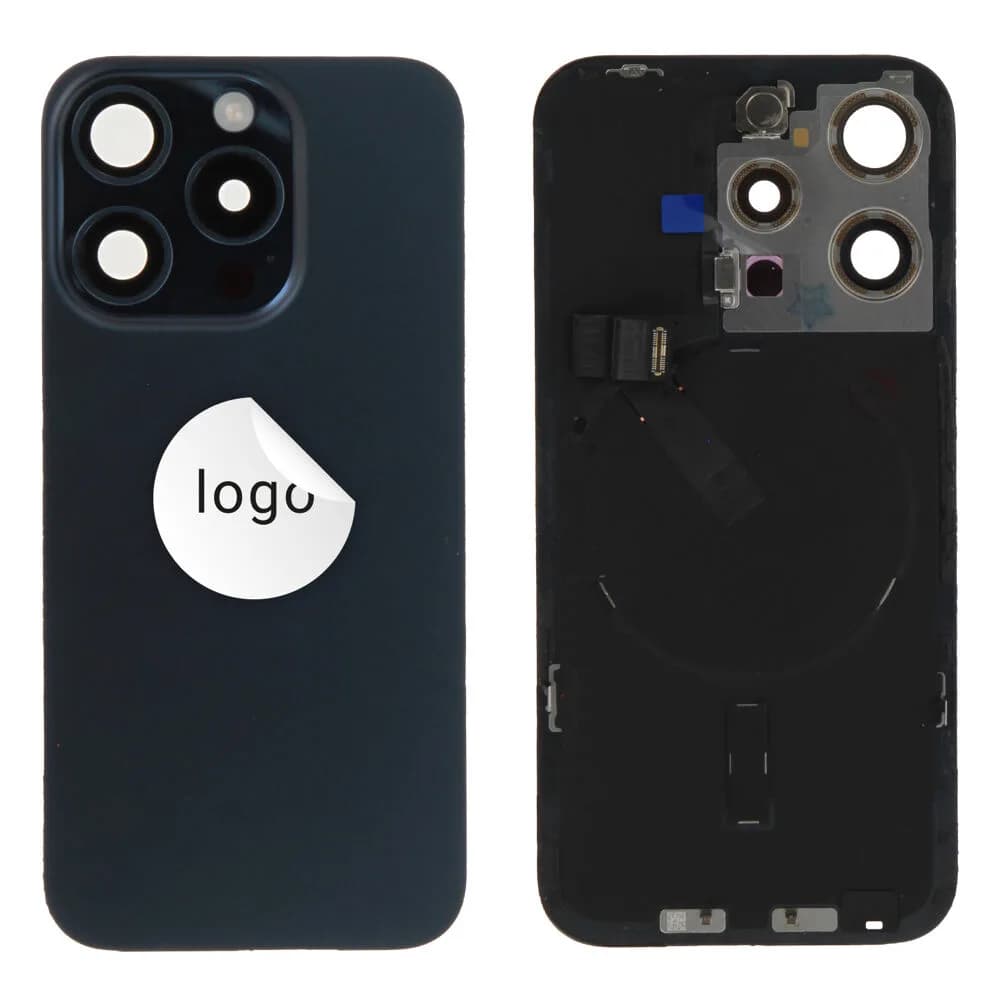 Back glass iPhone 15 Pro - Pulled A - Blue