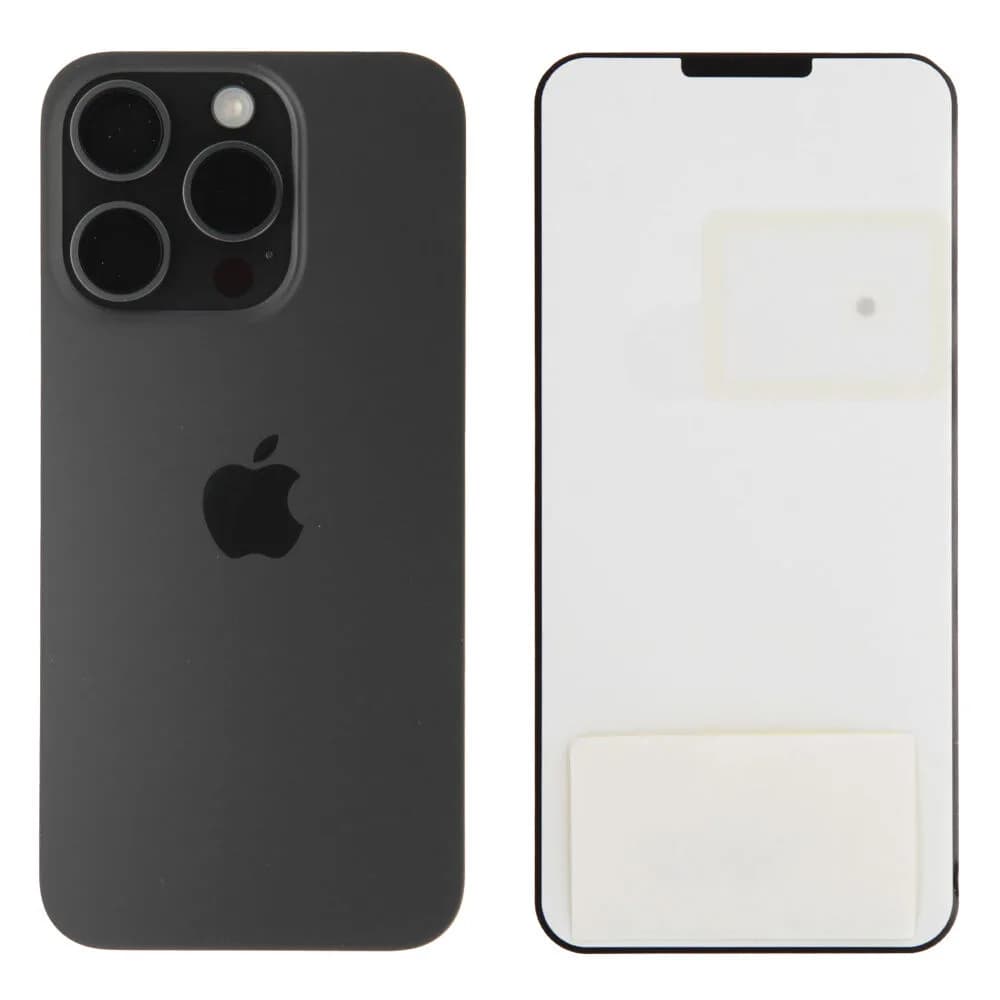Back glass Apple iPhone 15 Pro - Original - Black Titanium