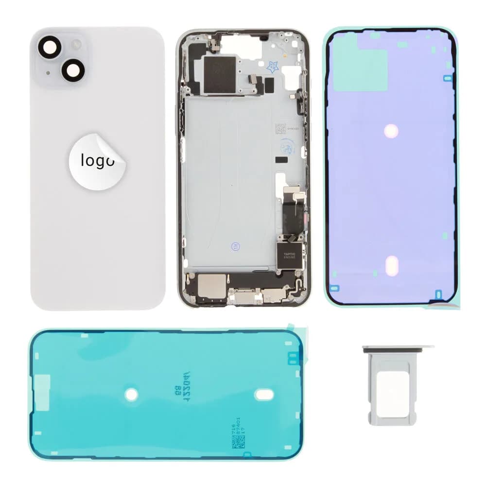 Rear cover incl. small parts iPhone 15 Plus - Pulled (grade B) - Blue